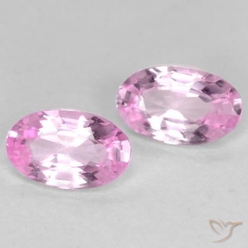 0.51 ctw Purple Sapphire Stones, Natural Sapphire in Oval Facet Shape for Sale