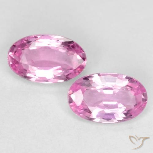0.57 ct Loose Pink Sapphire, 5 x 3.1 mm Oval Cut From Tanzania, Photo A