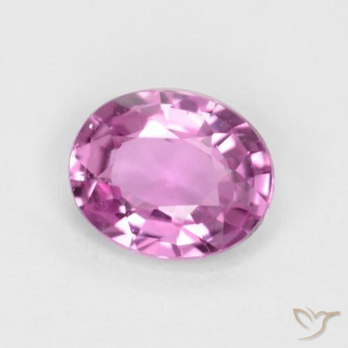 0.41 ct Purple Sapphire Stone, Natural Sapphire in Oval Facet Shape for Sale
