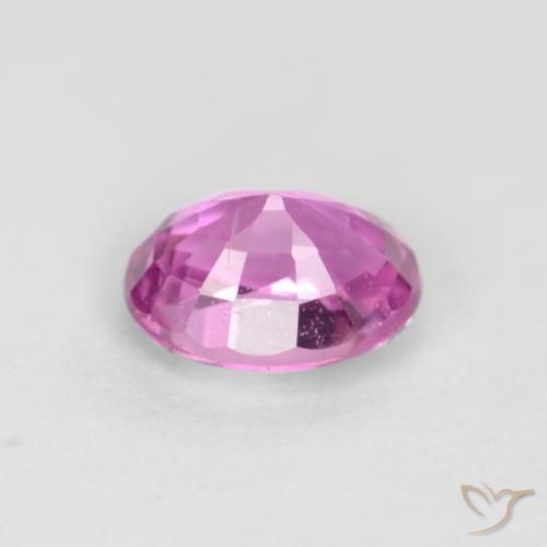 Sapphire Gemstone in 5.2 x 4.1 mm Size for Sale, Sapphire Stone in Bright Pinkish Purple Color