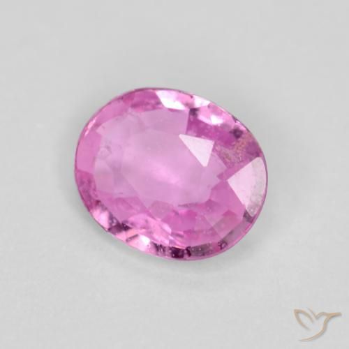 0.33 ct Purple Sapphire Stone, Natural Sapphire in Oval Facet Shape for Sale