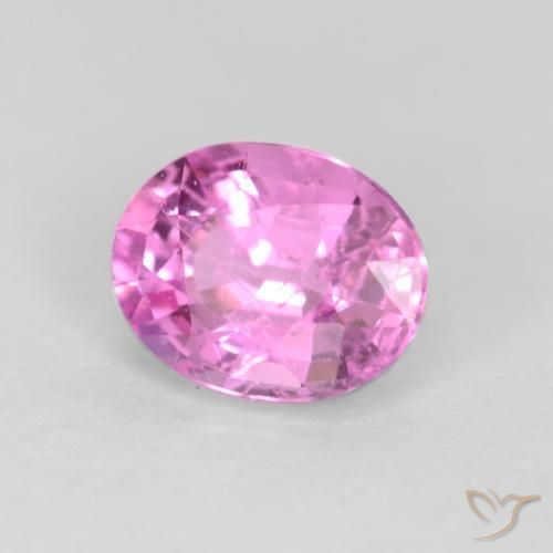0.45 ct Purple Sapphire Stone, Natural Sapphire in Oval Facet Shape for Sale