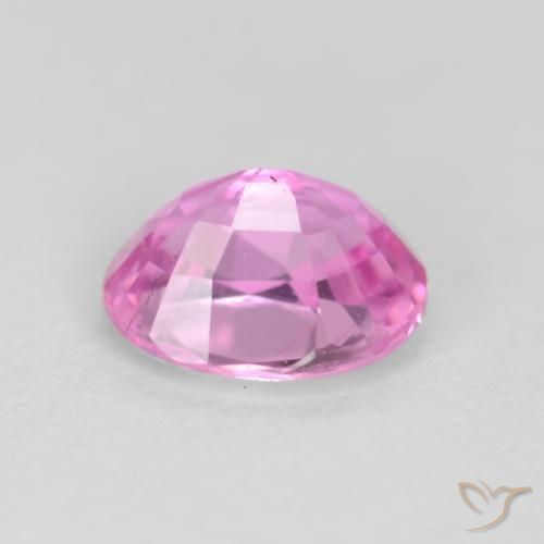 Sapphire Gemstone in 4.9 x 3.8 mm Size for Sale, Sapphire Stone in Purple-Pink Color