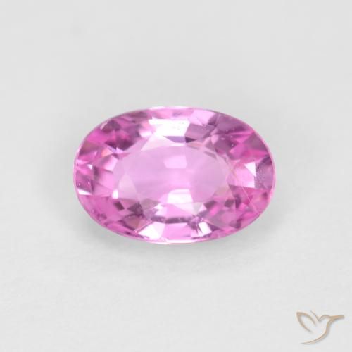 0.56ct Natural Bright Pinkish Purple Sapphire, Oval, VVS-VS