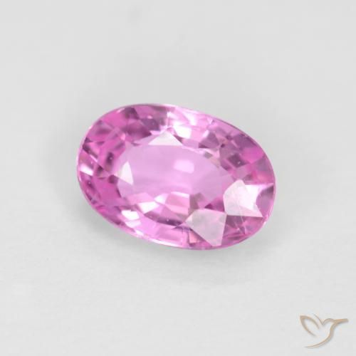 0.56 ct Purple Sapphire Stone, Natural Sapphire in Oval Facet Shape for Sale