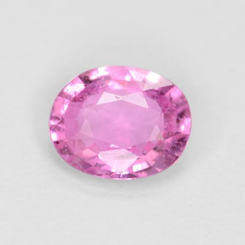 Saphir Violet oval facet de Madagascar, 6 x 4,9mm, poids de 0,65 ct, pierre gemme naturelle Chauffé de pureté vs-si, 1 pièce de saphir, couleur Pourpre rose vif, dureté Mohs de 9 convient aux bijoux de tous les jours, pierre de sagesse, Pierre du zodiaque Taureau, Photo A