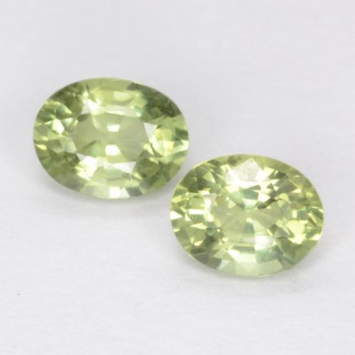 Verde claro Zafiro Gema - 0.2ct Forma ovalada (ID: 551325)
