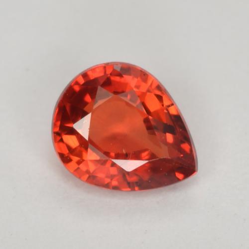 Medium Red Sapphire Gem - 0.4ct Pear Facet (ID: 551448)
