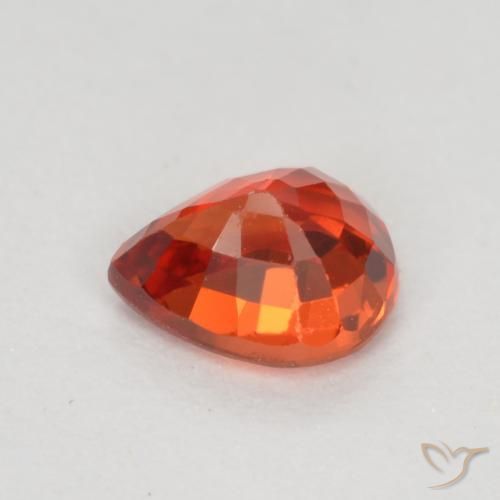 Sapphire Gemstone in 4.7 x 3.7 mm Size for Sale, Sapphire Stone in Bright Crimson Red Color