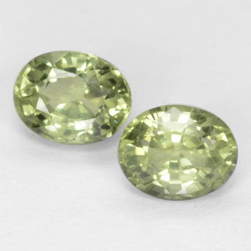 Medium Green Sapphire Gem - 0.3ct Oval Facet (ID: 551507)