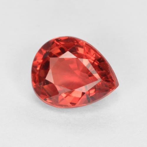 Rojo carmesí claro Zafiro Gema - 0.4ct Corte en forma de pera (ID: 551622)