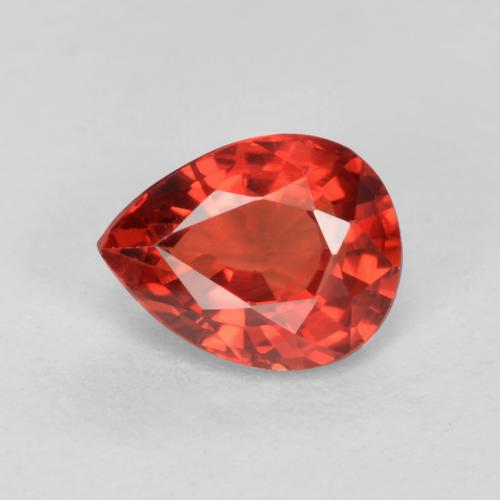 Medium Red Сапфир Камень - 0.5ct Фасетная Груша (ID: 551623)