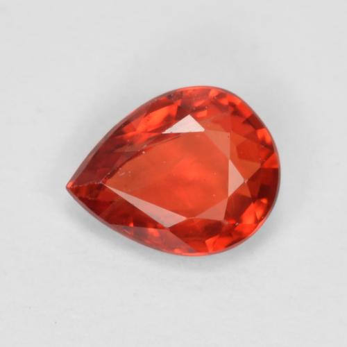 Bright Red Сапфир Камень - 0.4ct Фасетная Груша (ID: 551624)