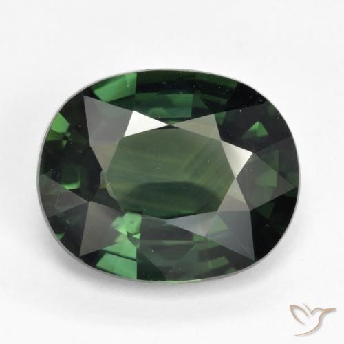 5.05ct Natural Cool Green Sapphire, Oval, VVS