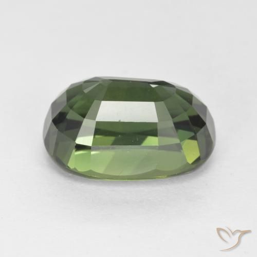 Sapphire Gemstone in 10 x 7 mm (calibrated) Size for Sale, Sapphire Stone in Brownish Green Color
