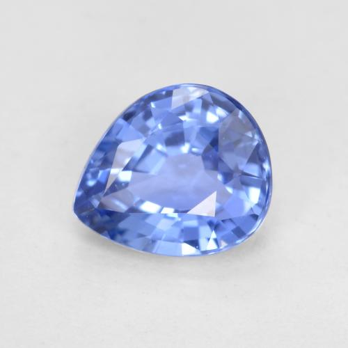 Pastel Blue Saphir Edelstein - 0.7ct Birnen Schliff (ID: 552944)