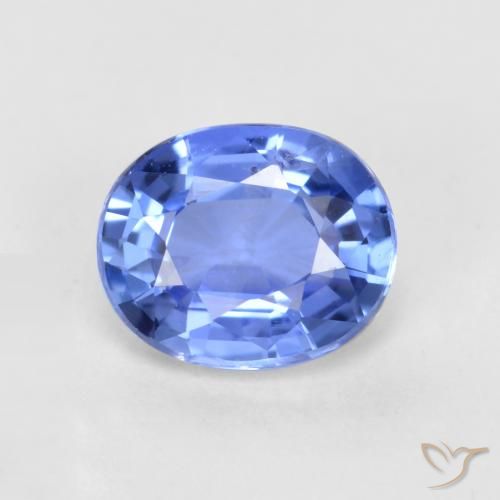 Saphir Bleu bébé Ovale 0,79 ct du Sri Lanka, Dimension 5,9 x 4,9mm, Pierre gemme naturelle BE-Chauffé, pureté VS, 1 pièce de saphir oval facet, dureté de Mohs de 9 convient aux bijoux de tous les jours, pierre de sagesse, Pierre de Sagesse, Photo A