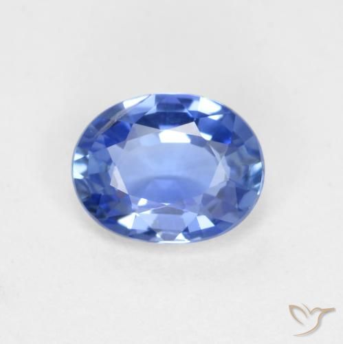 0.62ct Natural Baby Blue Sapphire, Oval, VS