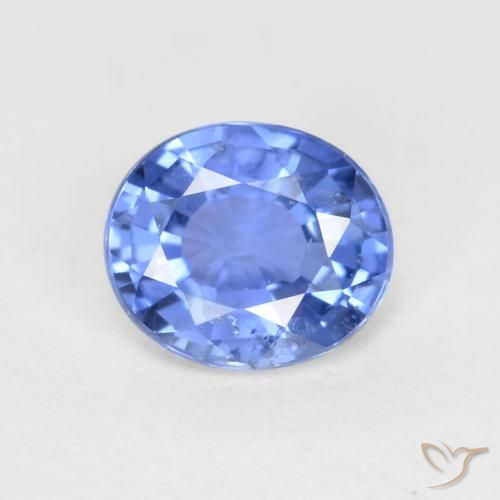 0.55ct Natural Light Navy Blue Sapphire, Oval, VS-SI