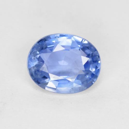 hellblau Saphir Edelstein - 0.7ct Oval facettiert (ID: 552984)