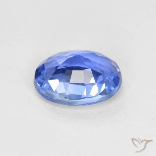 Sapphire Gemstone in 5.9 x 4.8 mm Size for Sale, Sapphire Stone in Light Blue Color