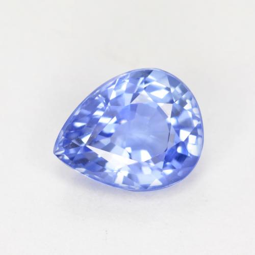 Azul claro Zafiro Gema - 0.8ct Corte en forma de pera (ID: 553167)