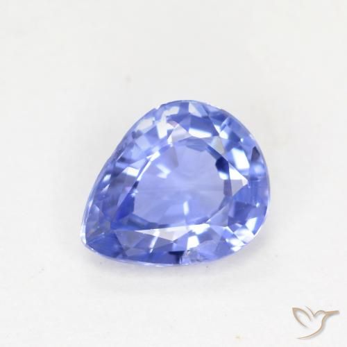 Electric Blue Saphir Edelstein - 0.6ct Birnen Schliff (ID: 553171)