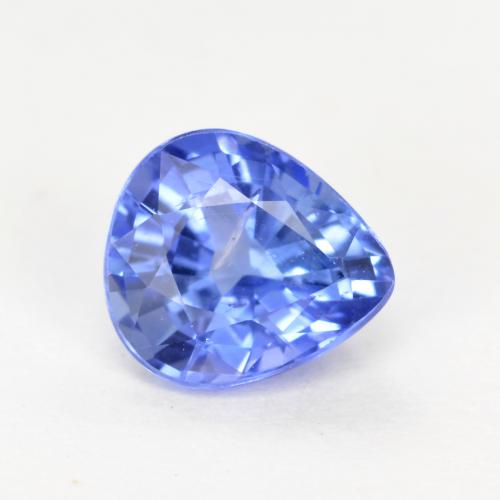 Electric Purple Blue Saphir Edelstein - 0.8ct Birnen Schliff (ID: 553175)