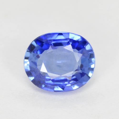 Blue violetto scuro Zaffiro Gem - 0.6ct Ovale sfaccettato (ID: 553532)