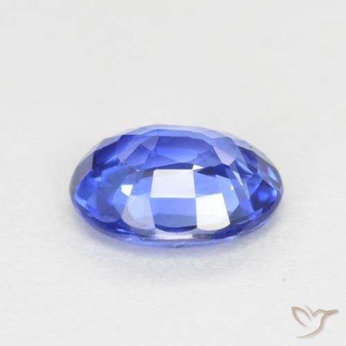 Sapphire Gemstone in 6 x 4.9 mm Size for Sale, Sapphire Stone in Pastel Blue Color
