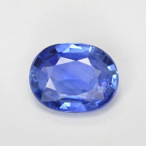 ディープバイオレットブルー サファイア 宝石 - 0.6ct オーバル ファセット (ID: 553535)