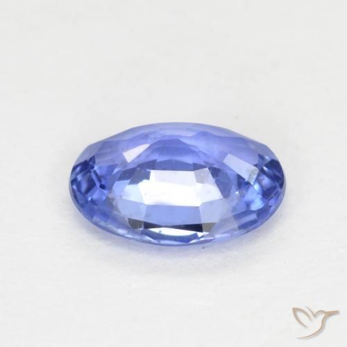 Sapphire Gemstone in 5.7 x 4.4 mm Size for Sale, Sapphire Stone in Medium Blue Color