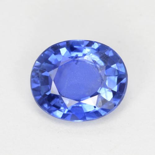 Light Cornflower Blue Saphir Edelstein - 0.6ct Oval facettiert (ID: 553543)