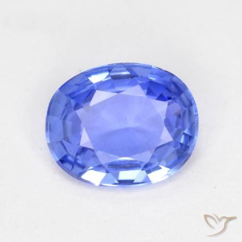 0.50ct Natural Baby Blue Sapphire, Oval, VVS