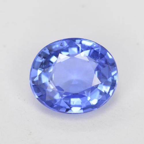 Intense Blue Saphir Edelstein - 0.7ct Oval facettiert (ID: 553730)
