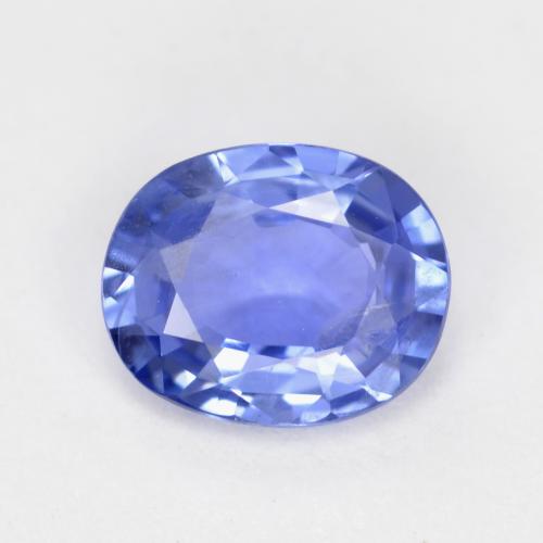 6 x 4,9mm ovaler blauer Saphir aus Sri Lanka, Gewicht von 0,6 ct, natürlicher Edelstein in VS-SI Reinheit, 1 Stück ovaler Saphir - Farbe: Tiefblau, Mohs-Härte von 9 Geeignet für den täglichen Gebrauch im Schmuck, Traditioneller April-Geburtsstein , Photo A