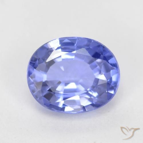 0.77ct Natural Intense Violet Blue Sapphire, Oval, VS