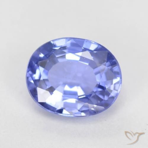 0.77 ct Blue Sapphire Stone, Natural Sapphire in Oval Facet Shape for Sale