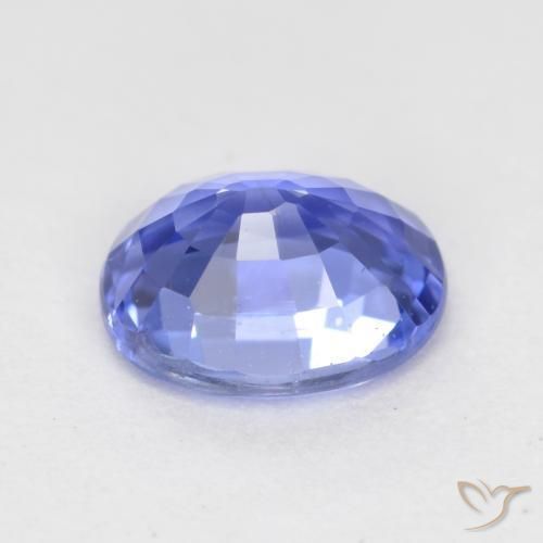 Sapphire Gemstone in 6 x 4.9 mm Size for Sale, Sapphire Stone in Intense Violet Blue Color