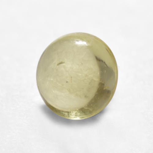 Medium-Light Yellow Sapphire Gem - 0.6ct Round Cabochon (ID: 554100)