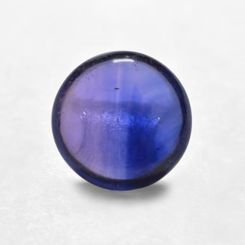 Azul noche Zafiro Gema - 0.9ct Cabujón Redondo (ID: 554102)