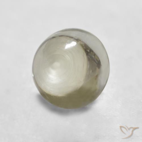 0.79 ct Yellow Sapphire Stone, Natural Sapphire in Round Cabochon Shape for Sale