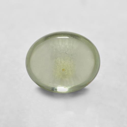 Желтовато-зеленый Сапфир Камень - 0.9ct Овал Кабошон (ID: 554107)