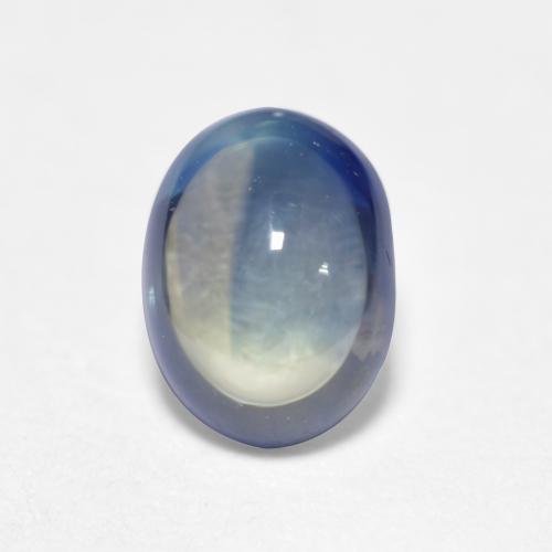 Синий / Голубой Сапфир Камень - 0.5ct Овал Кабошон (ID: 554159)