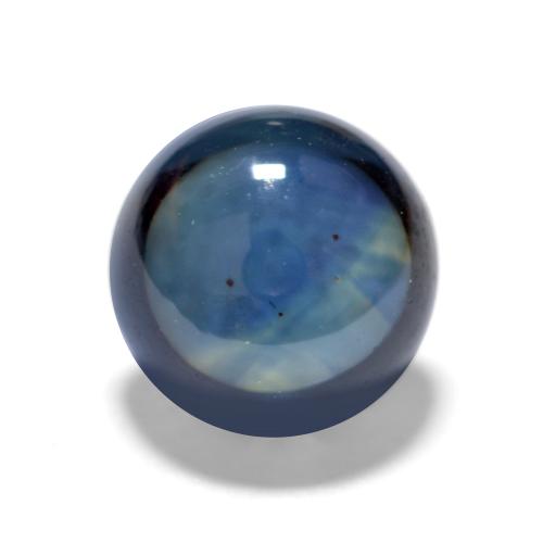 Navy Blue Sapphire Gem - 0.9ct Round Cabochon (ID: 554164)