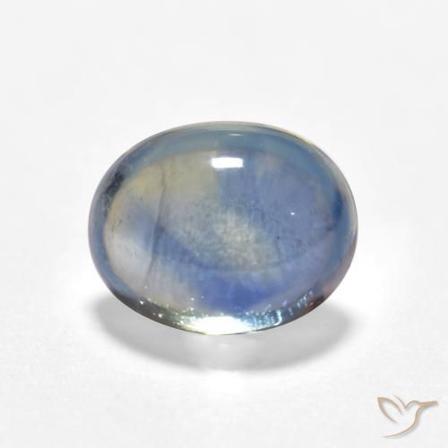 0.61 ct Blue Sapphire Stone, Natural Sapphire in Oval Cabochon Shape for Sale
