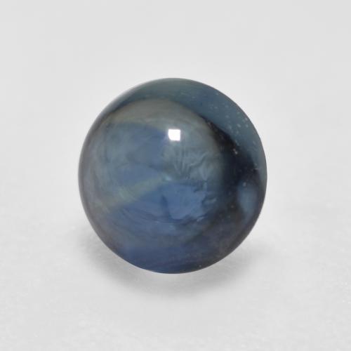 Midnight Blue Sapphire Gem - 0.5ct Round Cabochon (ID: 554883)