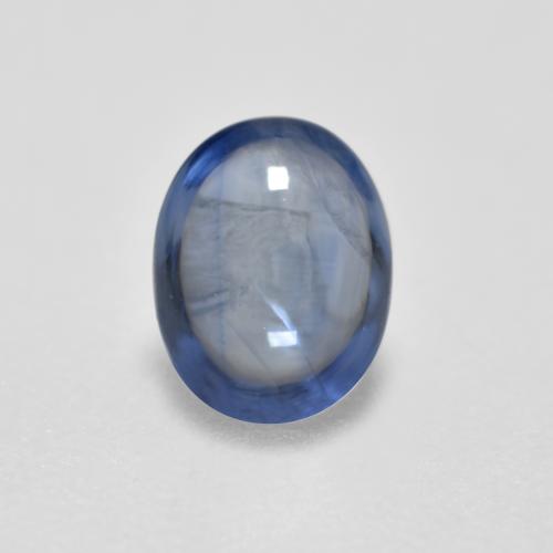 Deep Blue Sapphire Gem - 0.6ct Oval Cabochon (ID: 554890)