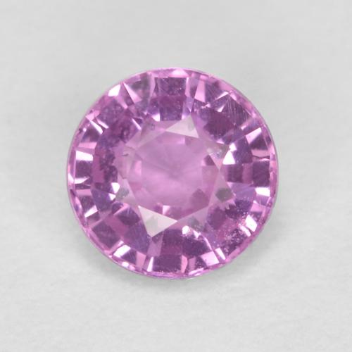 Púrpura claro medio Zafiro Gema - 0.5ct Faceta Redonda (ID: 555127)