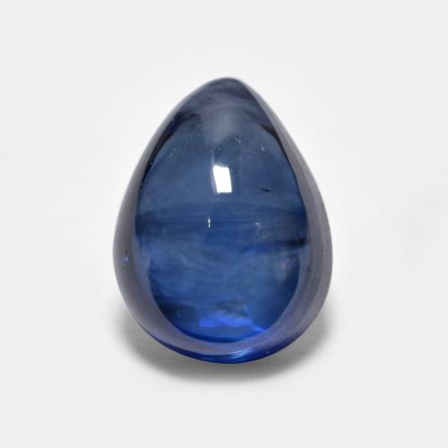 Navy Blue Sapphire Gem - 0.9ct Pear Cabochon (ID: 555365)